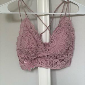 Pink Lace Bralette